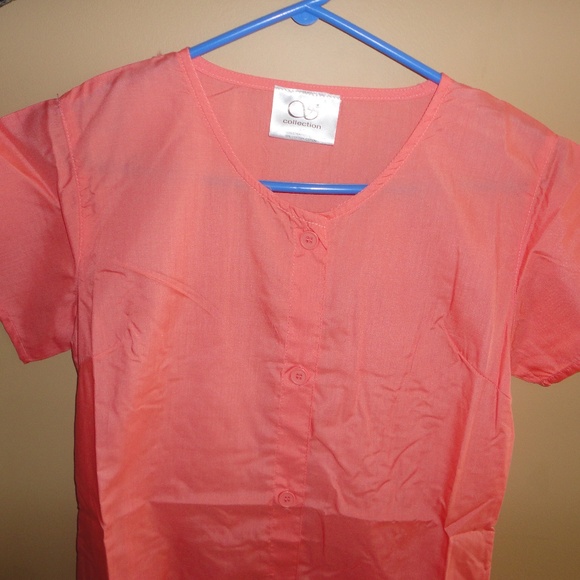 Medical Professional Uniform Scrubs Coral Size S - Picture 1 of 8